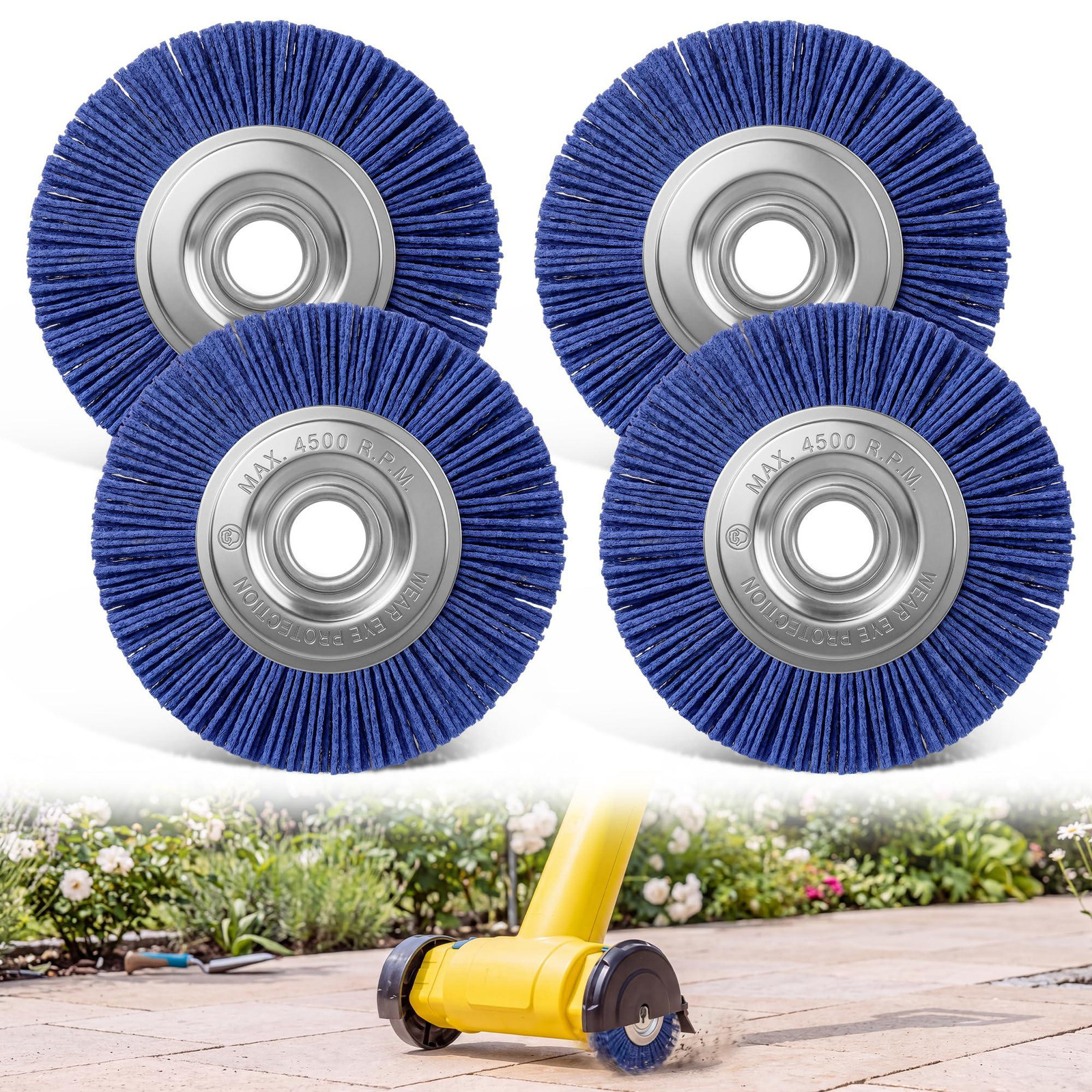 Set van 4 nylon voegenborstels van 12 mm voor de GLORIA MultiBrush