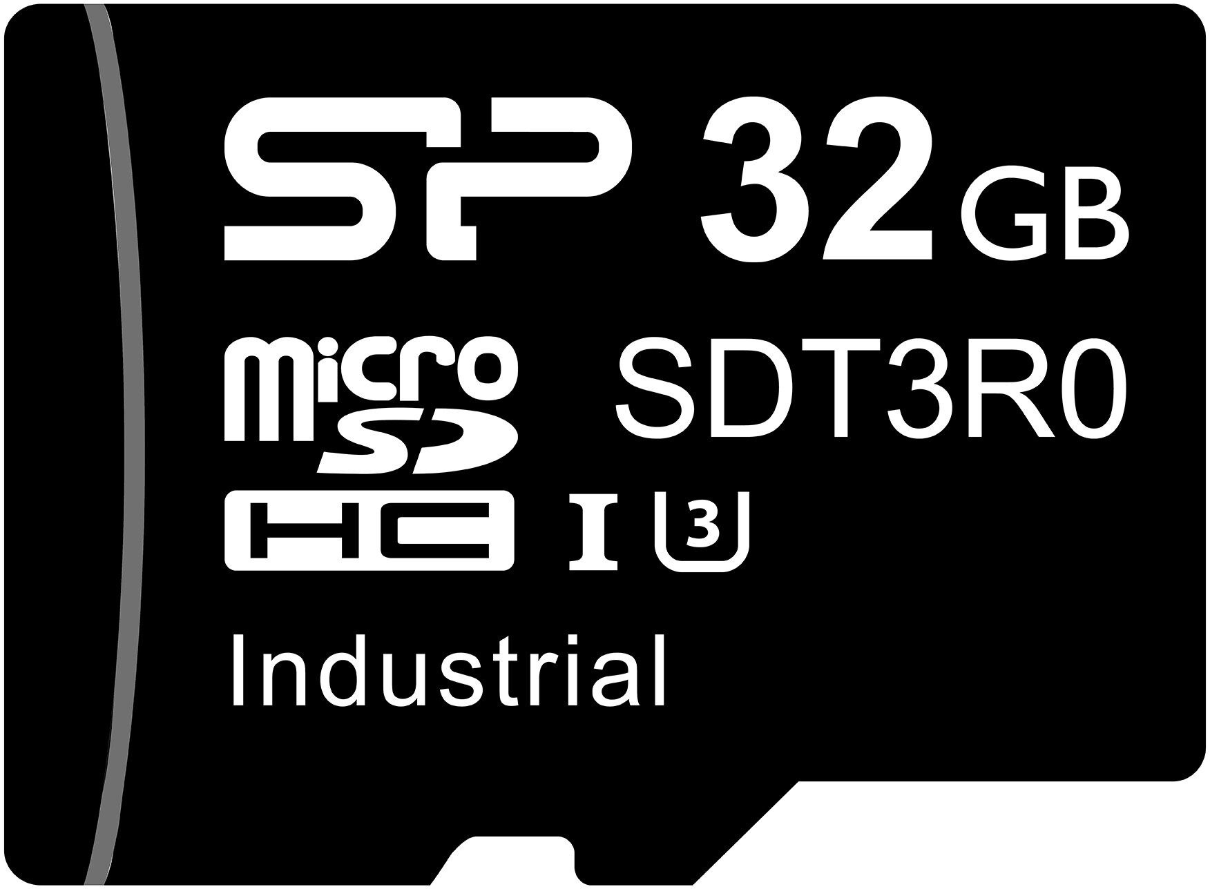 32GB Silicon Power SDT3 Industrial MicroSD Card