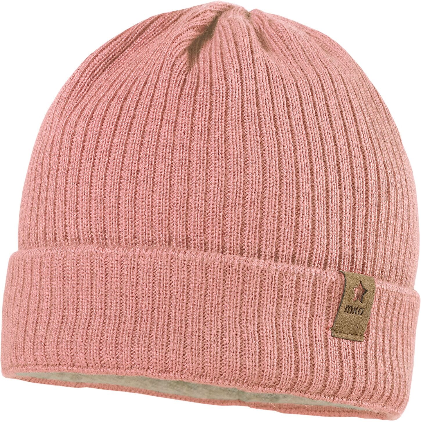 Strickmütze MAXIMO, Baby, Gr. 43, rosa (ash rose), Strick, Baumwollmischung, Mützen Strickmütze, für Herbst-, Winter-, Outdoor- und Casualmode, aus Strickmaterial ash rose 43