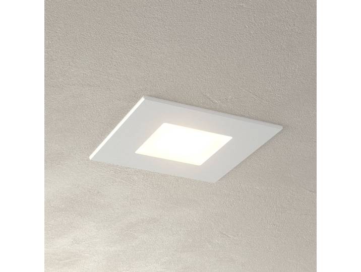 Heitronic Weiße LED Einbauleuchte Klaus für Einbaudosen KLAUS, weiß / opal, für Flurbereich, Metall, Modern, Downlight