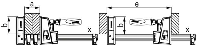 Bessey Serre-joint d'angle 2 pcs Nr.KRE60-2K-OH (KRE60-2K-OH)