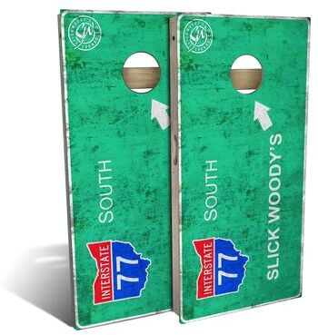 Skip's Garage Ohio Interstate Outdoor Cornhole Board Set