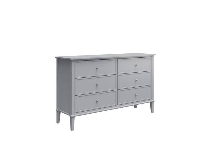 loft24 Kommode Franklin - Sideboard Schubladenkommode Anrichte Schrank, 6 Schubladen, moderner Landhausstil, MDF