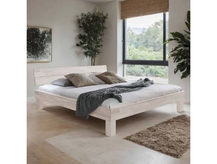 Bett Madrid Buche Massivholz 100x200cm