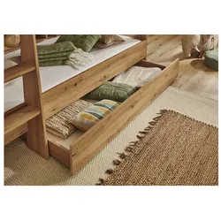 Relita - Bettkasten auf Rollen zu Etagenbett SWAY, Ausf. Eiche Artisan Dekor