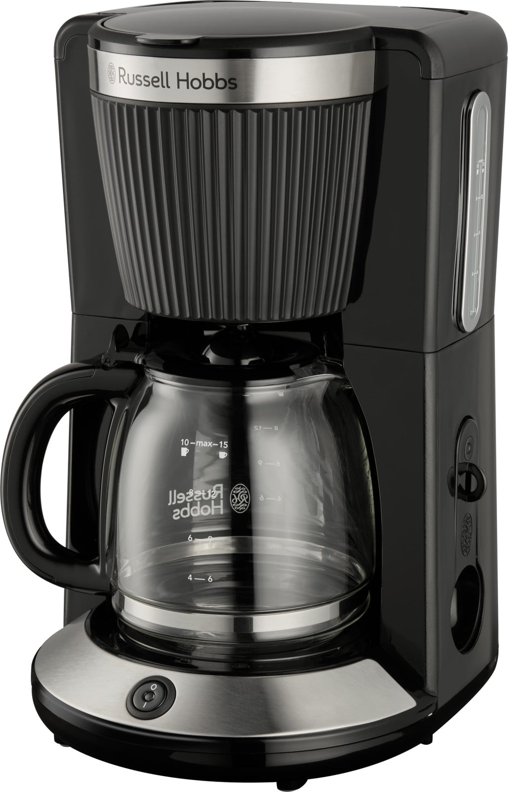 Russell Hobbs Brontë koffiemachine met glazen kan, zwart