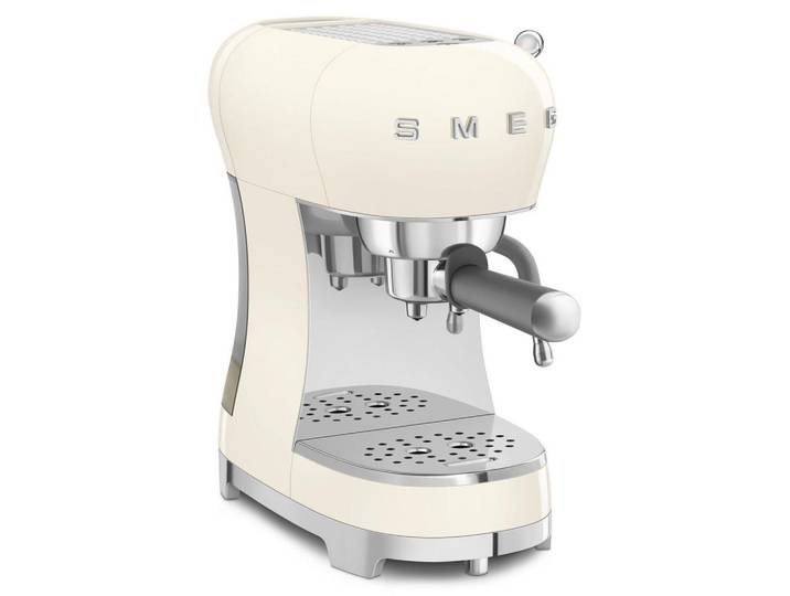 Smeg Espressomaschine 50´s Style, Creme, Metall, Kunststoff, 1100 ml, 14.9x33x32.9 cm, Kochgeschirr, Küchengeräte, Kaffeemaschinen & Milchschäumer