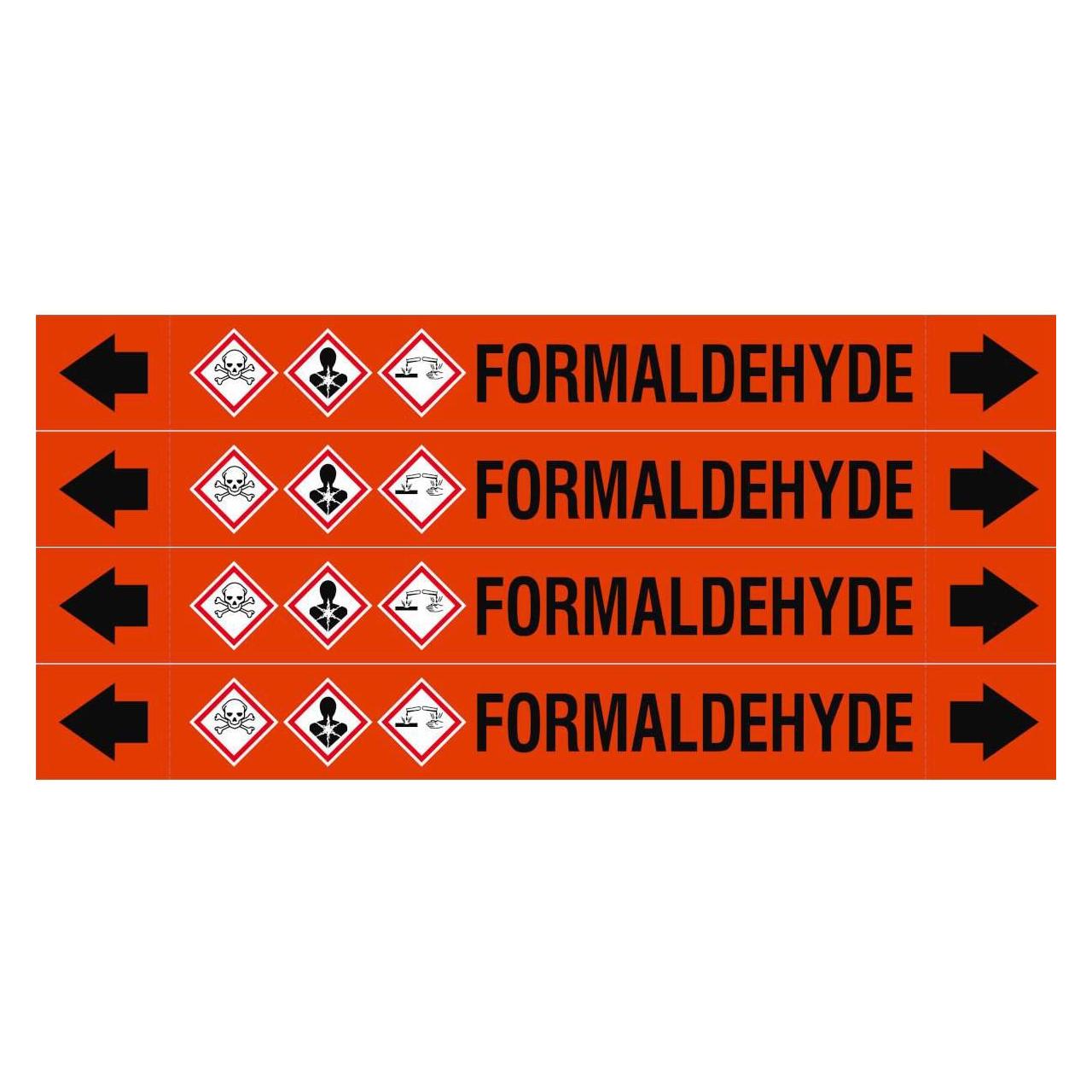 Brady ASME - Rohrmarkierer - Formaldehyde (ASMEPM-26X230MM-FORMALDEHYDE)
