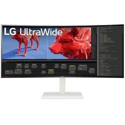 LG UltraWide 38BR85QC-W (3840 x 1600 Pixel, 37.50"), Monitor, Weiss