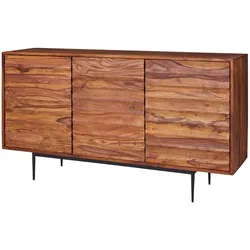 SIDEBOARD – Massivholz, 150x81x41 cm, 3 Türen, Landhausstil, groß