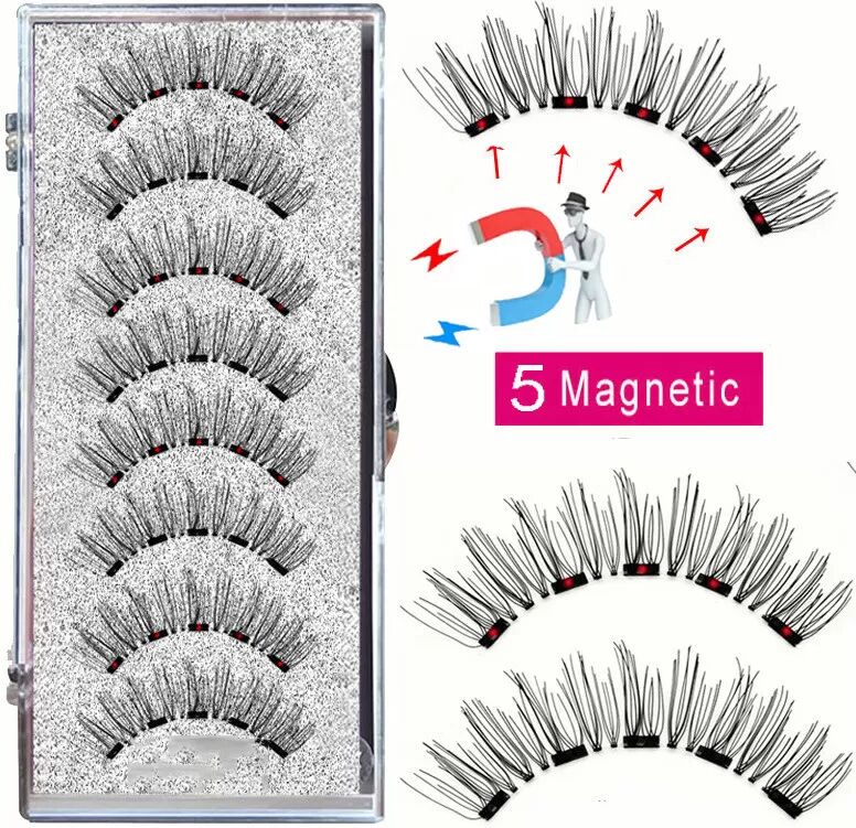 INF Magnetische Wimpern 8 Stück 2 Paare - Schnell & Einfach MB8K-5