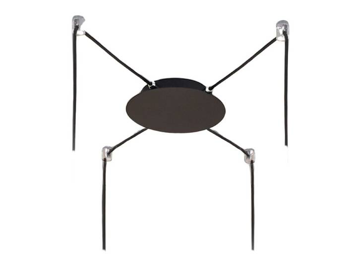 Fabas Luce Baldachin für Kit Luci - 4-flammig (dezentral ø 25 cm) , Schwarz