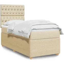 vidaXL, Boxspringbett, Mackenzie (Knopfheftung Design) (90 x 190 cm)