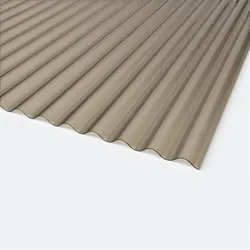 PLEXIGLAS® XT Resist Wellplatte 2,8mm Sinus 76/18 Braun C-Struktur 1045 x 2500