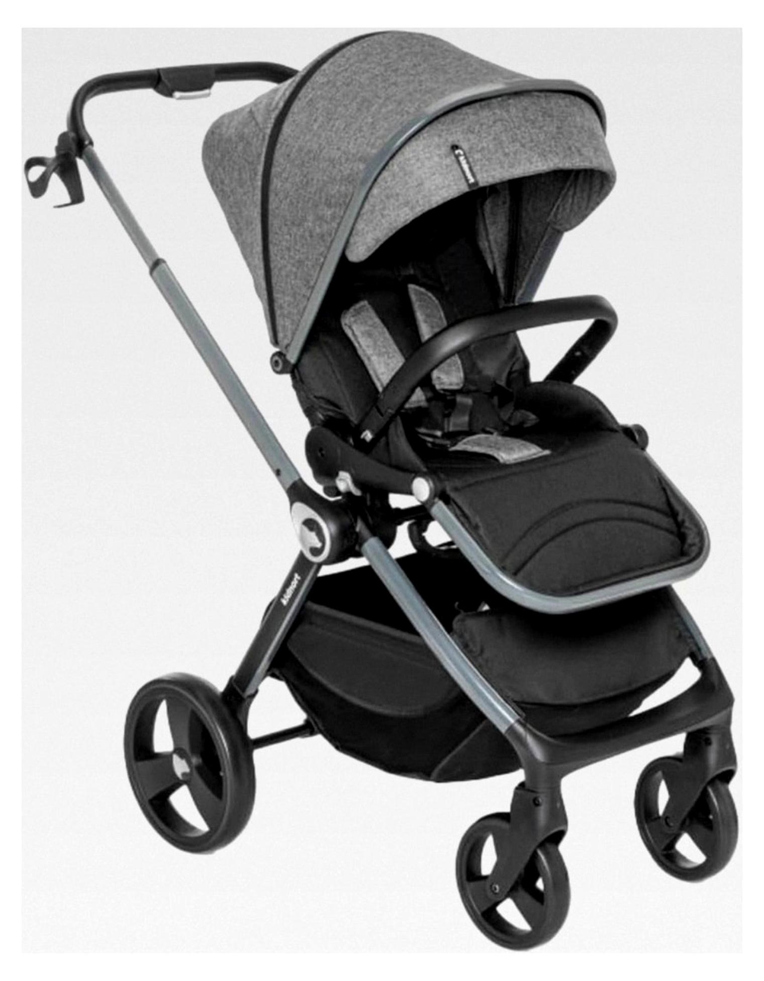 Kinderwagen bis 22 kg, Zubehör, verstellbar, Grau