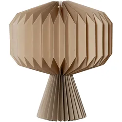 Papier-Tischleuchte ,Honeycomb' aus FSC-zertifiziertem Papier, faltbar, für E14 Leuchtmittel und Fassungen, beige, H 33cm