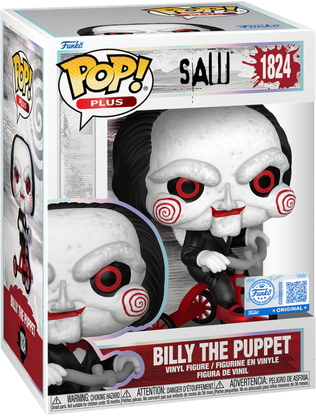 Funko Pop! Vinyl Plus Saw Billy the Puppet on Tricycle