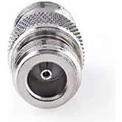 Nedis Satelliten- und Antennenadapter N-Buchse N-Buchse Vernickelt 75 Ohm Gerade Metall Silber 10 St (75 dB), Antennenkabel