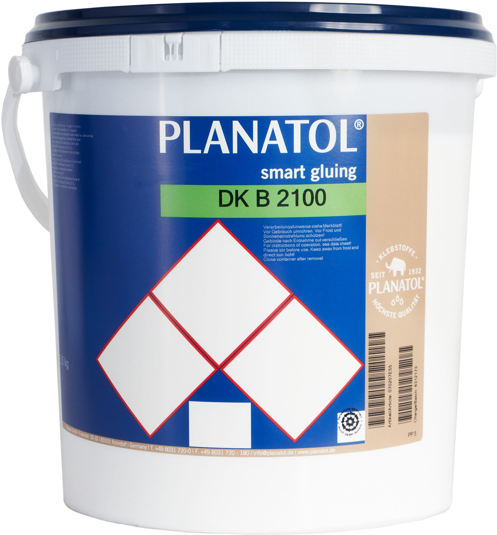 Planatol GmbH Colle à dispersion Planatol DKB 2100, blanc