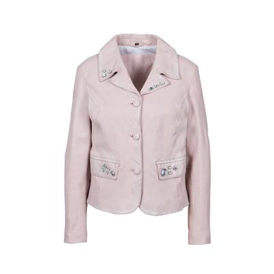 Lederjacke FREAKY NATION "Showpiece-FN SL", Damen, Gr. M (38), rosa, Oberstoff: 100% Leder. Futter: 100% Baumwolle, Jacken