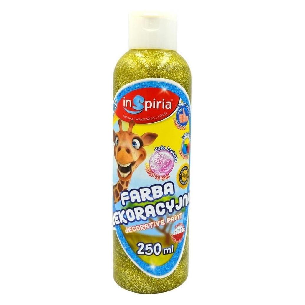 Schemat Gelbe Glitzer-Dekorfarbe, 250 ml (250 ml) (47793397)