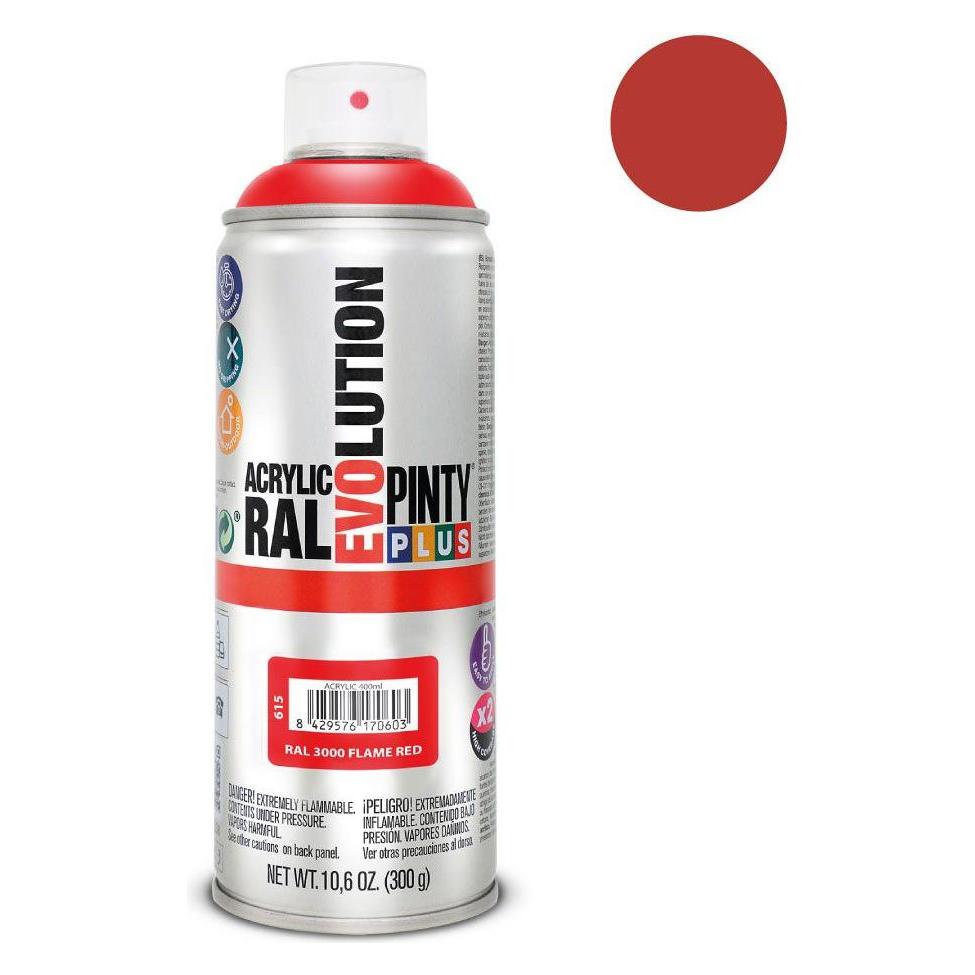 Pintyplus Sprühfarbe Evolution Ral 3000 400 Ml Flame Red (400 ml) (45263968)