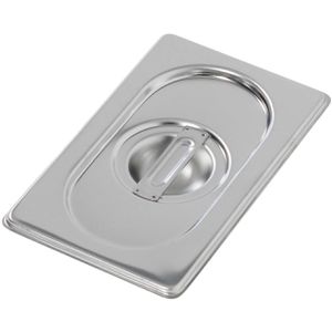 Bartscher GN-Deckel Top Line, A120649, GN 1/9, Edelstahl CNS 18/10, mit Handgriff