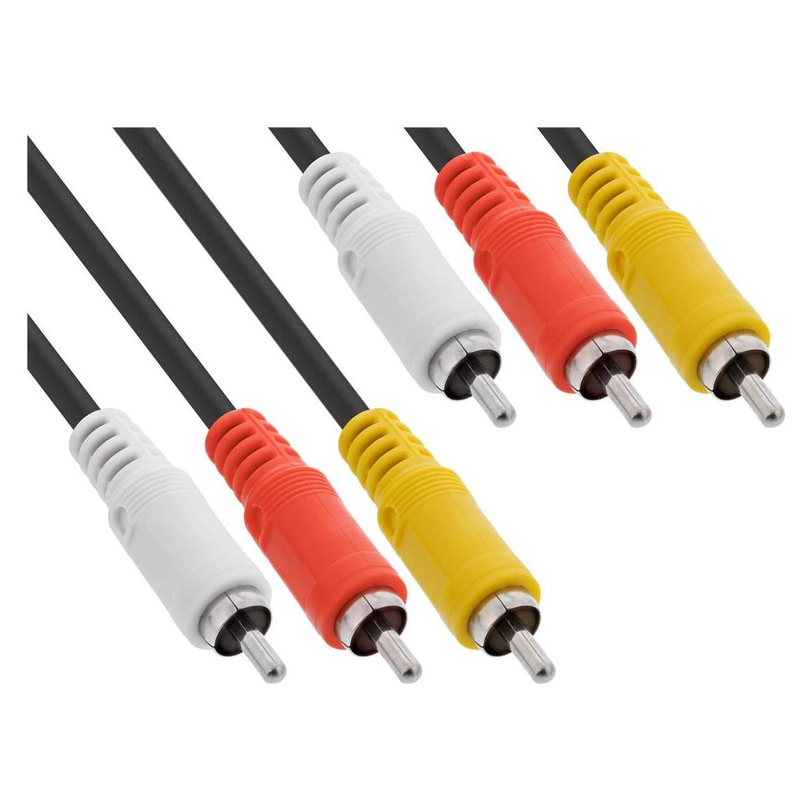 InLine Cinch - Cinch (2 m, Cinch Kabel) (89602)