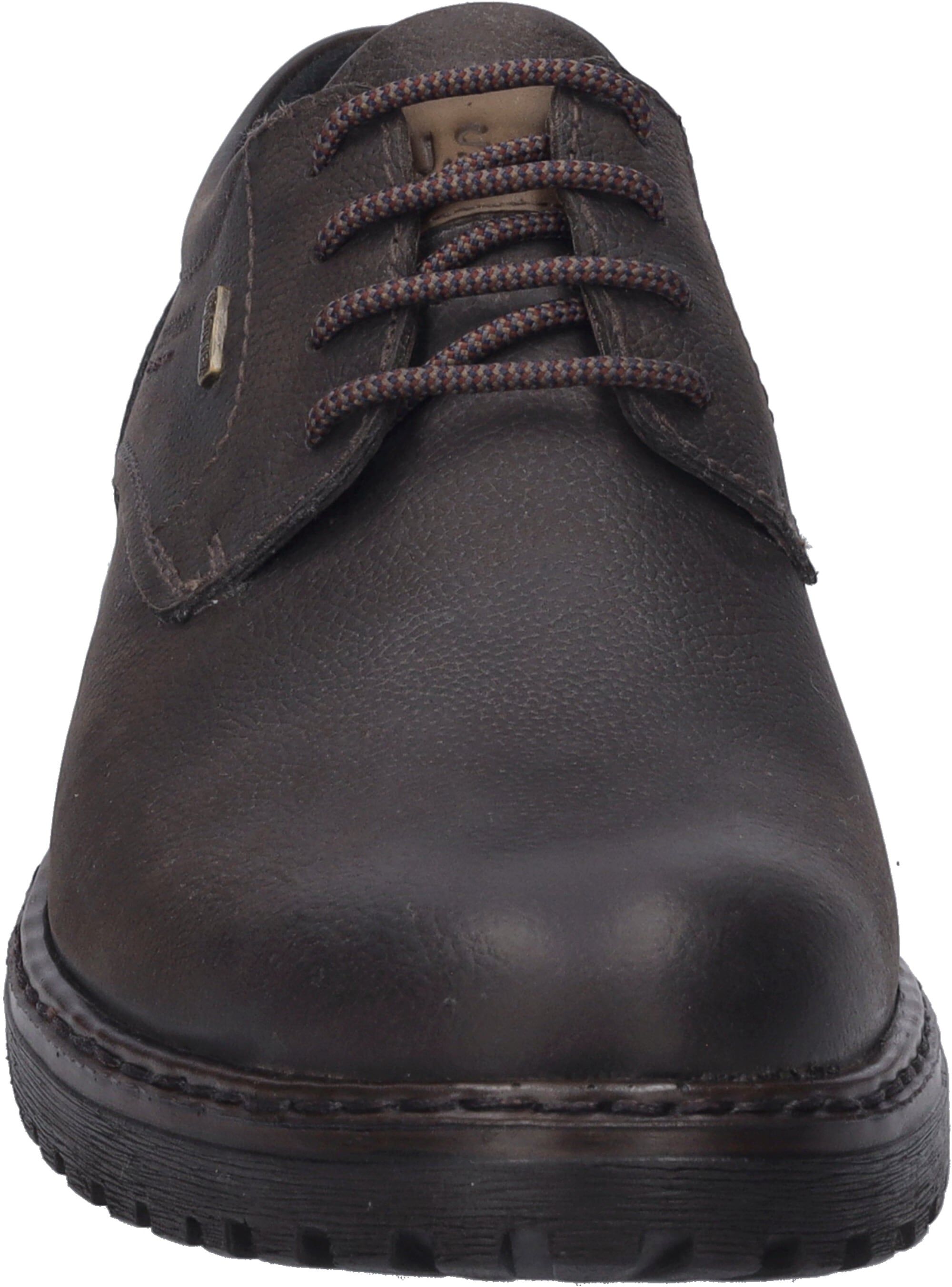 Schnürschuh JOSEF SEIBEL "Erroll 50", Herren, Gr. 39, Textil, braun (dunkelbraun), Leder, Schuhe Schnürschuh, Freizeitschuh, Halbschuh in Schuhweite G dunkelbraun 39, Textil