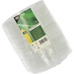 PAPSTAR pure Deckel für Einweg-Salatschalen 15 cm transparent