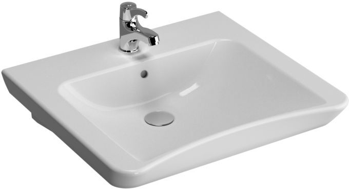 VitrA Conforma Waschtisch 5289B003-0001 60x54,5/51cm, weiß, Überlauf/Hahnloch mittig