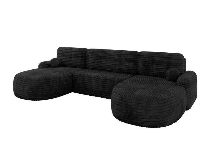 Wohnlandschaft LIRA-U Schwarz - Tilia 100