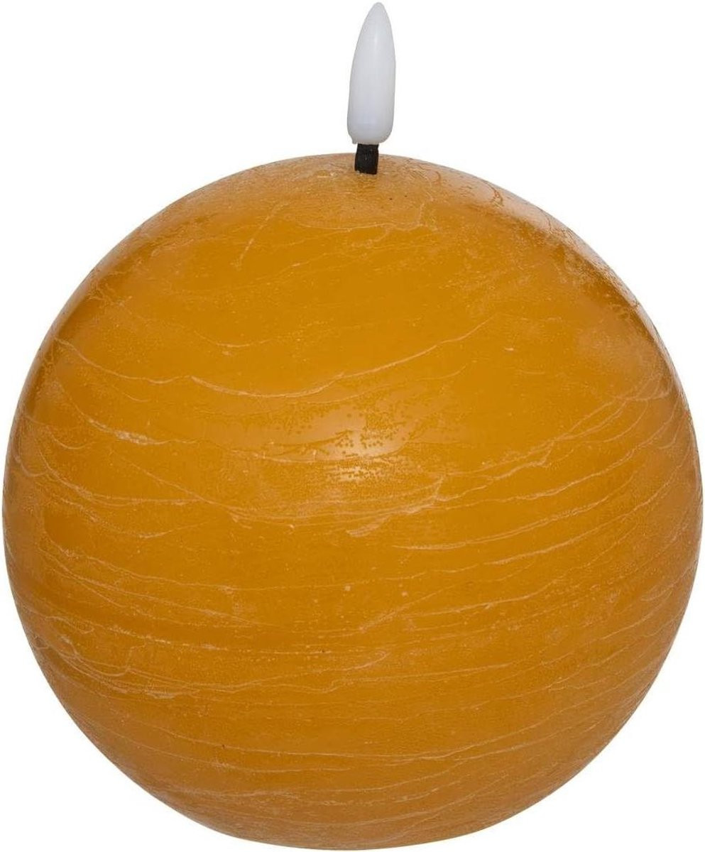LED bal kaars decoratieve lamp geel - Diameter: 8 cm