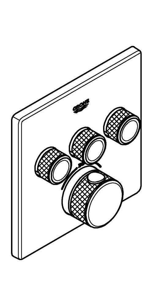 GROHE Grohtherm SmartControl, Graphit, 1 Stück(e)