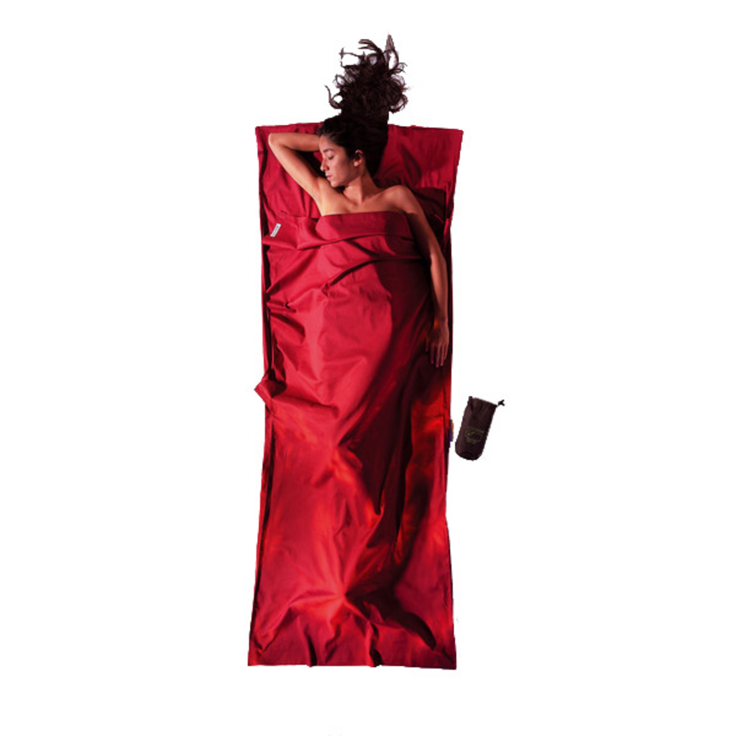 Cocoon TravelSheet Cotton Schlafsack Hüttenschlafsäcke & Inlets rot Größe max. 210cm Trekking