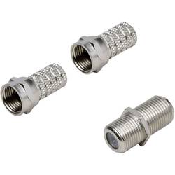 BKL Electronic 0403527 F-Verbinder-Set Anschlüsse: F-Stecker, F-Buchse, F-Stecker Kabel-Durchmesser: 5.20 mm 1 Set