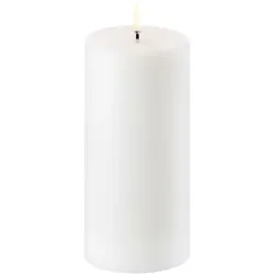 Uyuni LED Stumpenkerze 7,8x15cm nordic white