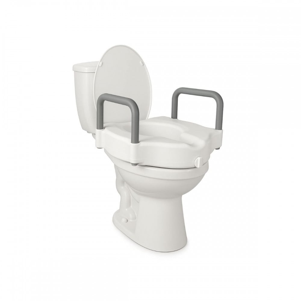 Mobiclinic Cibeles Toiletzittingverhoger met armleuningen, Wit, 10 cm