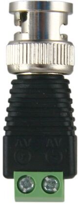 Ficha BNC Macho c/ 2 Terminais Parafuso