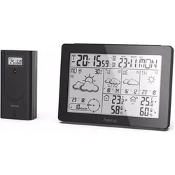 Hama Wettervorhersage-Center Meteotime, Wetterstation, Schwarz