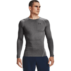 UNDER ARMOUR HeatGear Armour langarm Funktionsshirt Herren 090 - carbon heather/black XS