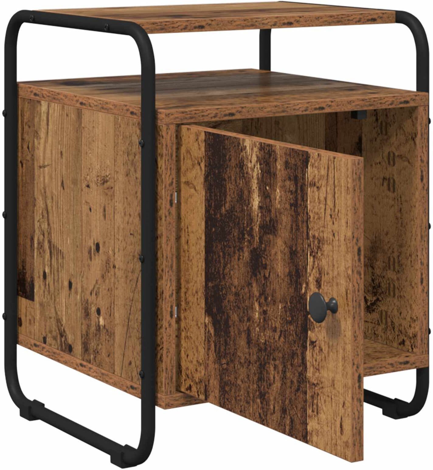 vidaXL Table de chevet Bois ancien Bois d'ingénierie