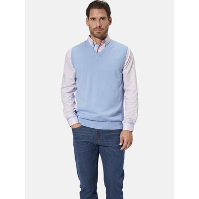Pullunder BABISTA "Pullunder FALNOR", Herren, Gr. XXL, blau (hellblau), Obermaterial: 100% Baumwolle CO., unifarben, Pullover Pullunder