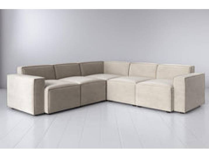 Ecksofa Model 03, Kreideweiß