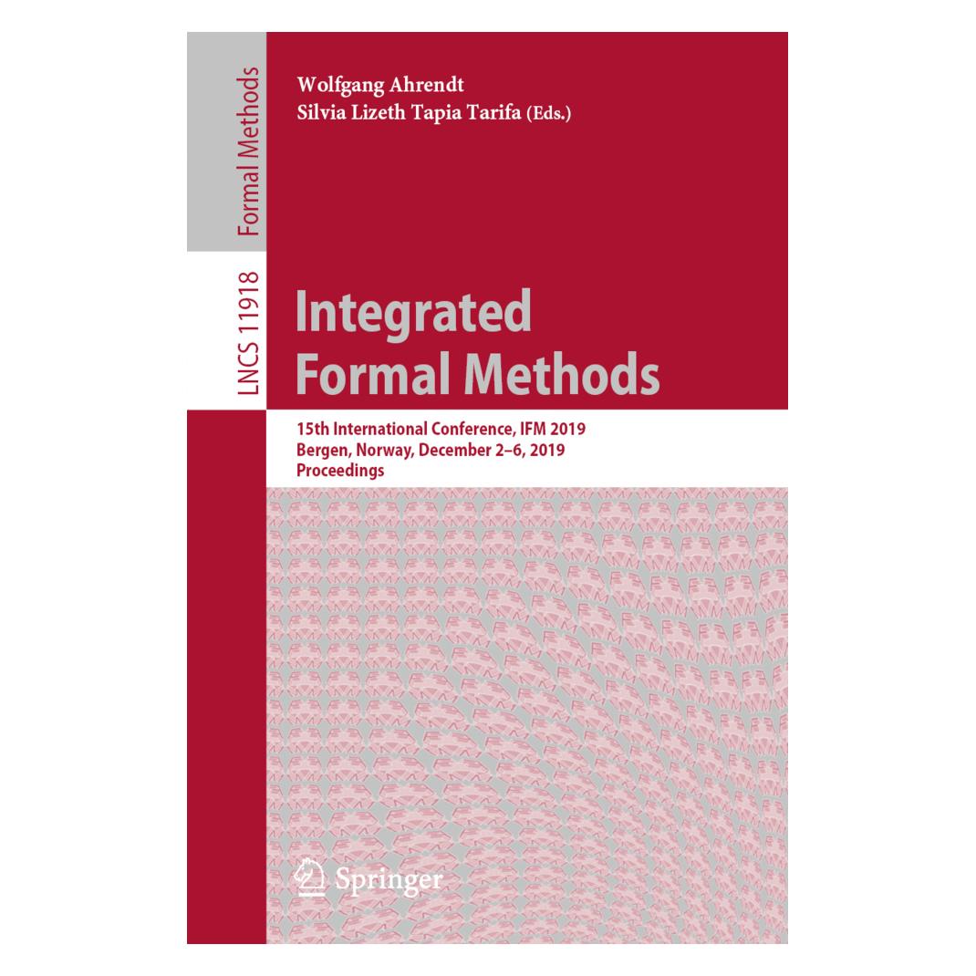 Springer Integrated Formal Methods (Englisch, Softcover, Silvia Lizeth Tapia Tarifa, Wolfgang Ahrendt) (56114218)