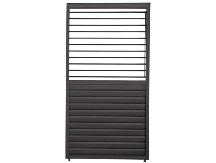 MIRADOR 111 Schwenkbare Lamellenwand 1,23 m Aluminium Anthrazit für Deluxe Pergola Garten Terasse Pergola Winterfest Stabil Pavillion