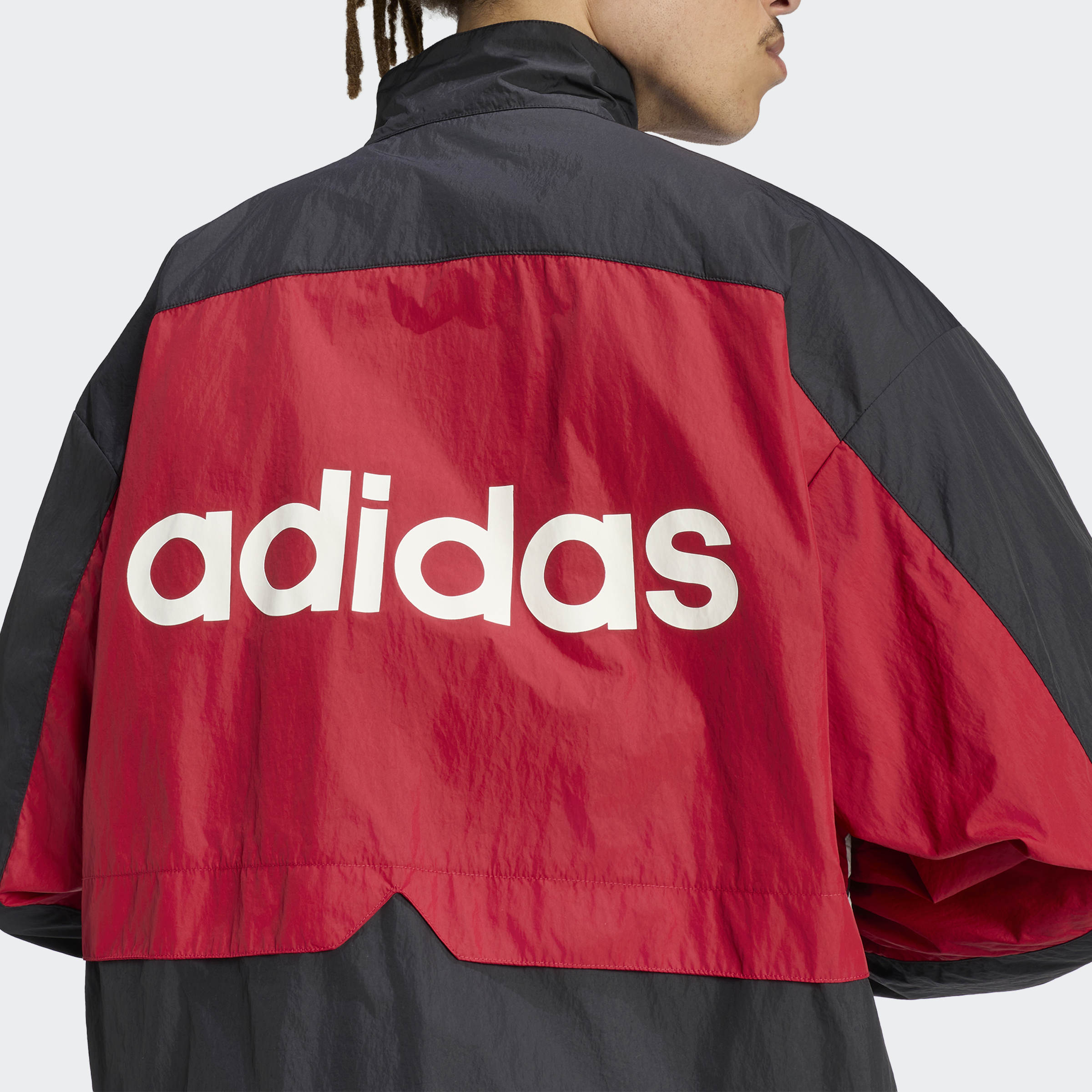 Trainingsjacke ADIDAS ORIGINALS "MUNICH 93 ORIGINALS", Herren, Gr. S, schwarz (schwarz, team victory rot), Obermaterial: 100% Polyamid, normal, Rundhals, Jacken Trainingsjacke, für Sportmode und Streetwear, ohne Verschluss, mit Rundhalsausschnitt schwarz,