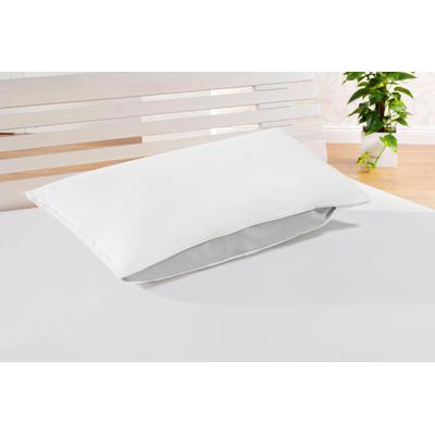 Microfaserkissen FAN "Flexible Comfort", weiß, B:40cm L:80cm, Bezug: 100% Baumwolle, Kopfkissen, Für jeden Schlaftyp geeignet