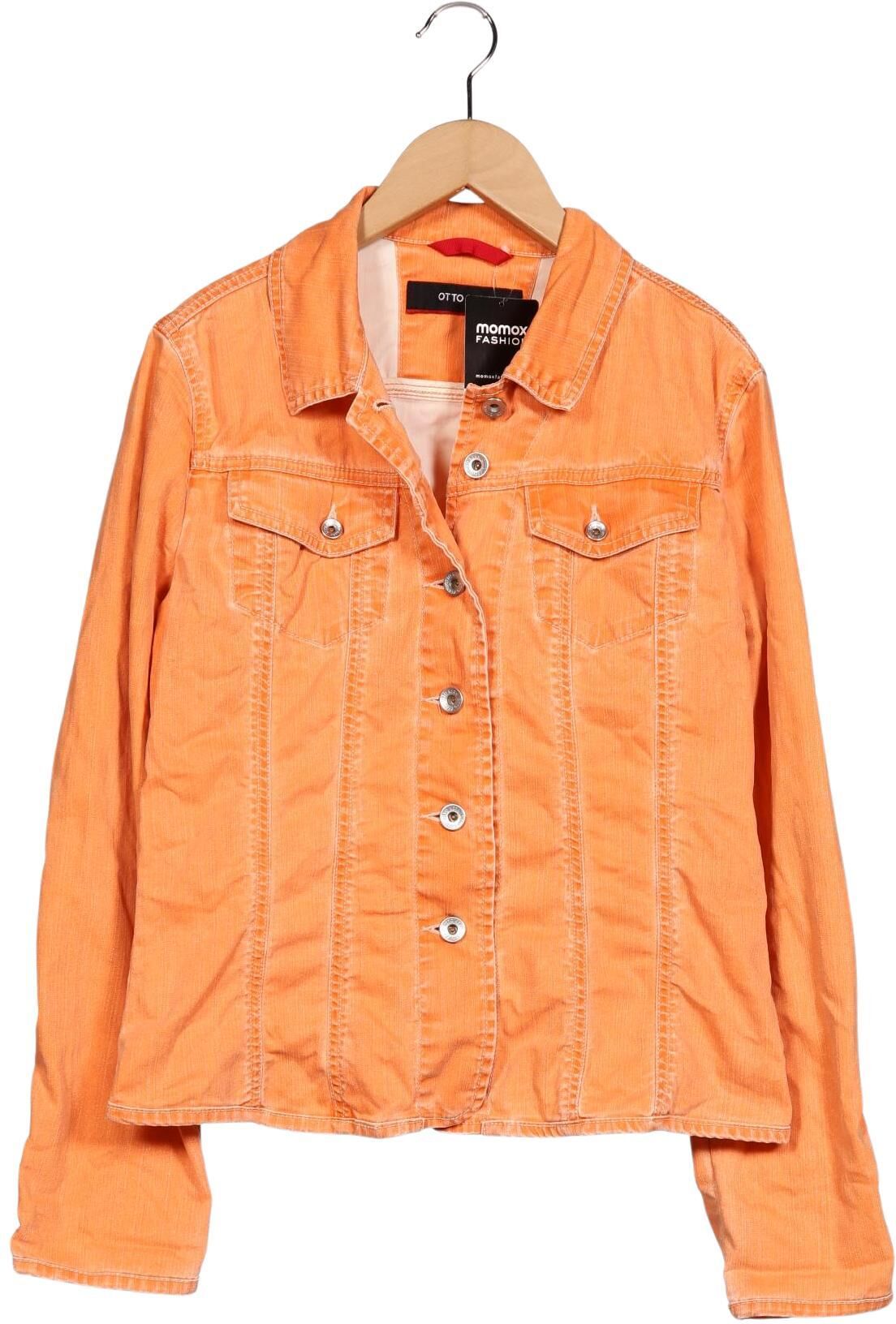 Otto Kern Damen Jacke, Orange, Gr. S, Baumwolle / Elasthan - Second Hand