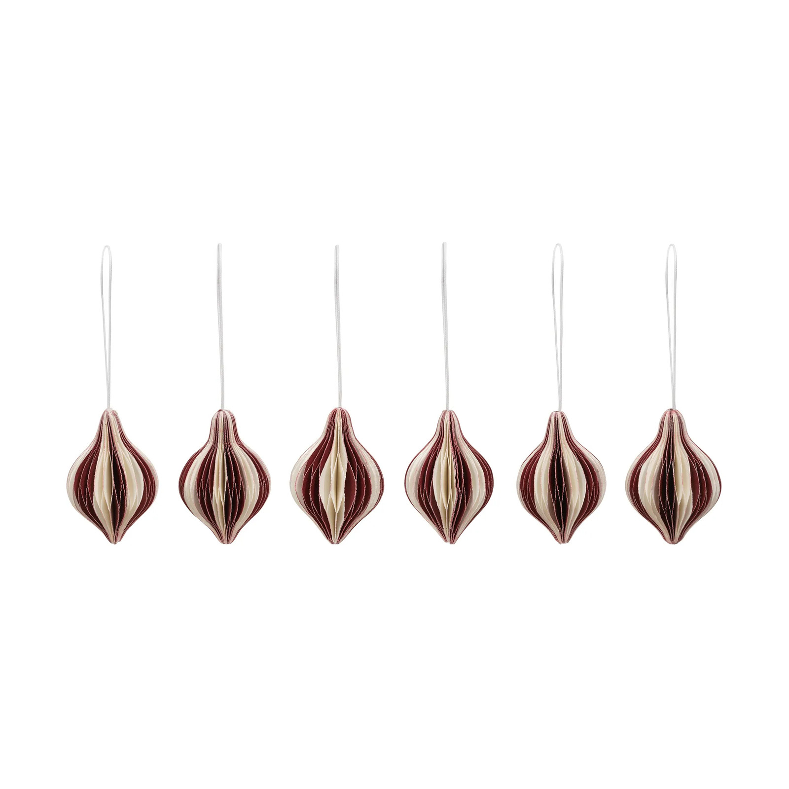 Broste Copenhagen Spira kersthanger Burgundy-Off White